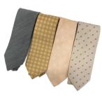  chaps Givenchy fea факс klau Dio korute-ji галстук 4 шт. комплект суммировать общий рисунок шелк шелк 100% серый orange 