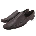 ボッテガヴェネタ BOTTEGA VENETA ローファー レザーシューズ スリッポン フラット ローヒール 革靴 皮革 40.5 茶 ブラウン ■IBO91