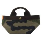 エルベシャプリエ Herve Chapelier 舟型ナイロントートバッグ ハンドバッグ カモフラ 迷彩 カーキ マルチカラー ■WY レディース