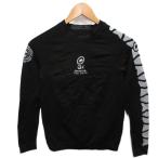 asosassos велосипедное джерси велоодежда cut and sewn длинный рукав Logo принт la gran 0 чёрный черный белый белый #IBO91 мужской 