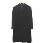  Lanvin LANVIN Пальто Честерфилд двойной длинный длина шерсть R48-45 чёрный черный мужской 