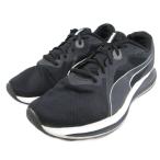  Puma PUMA TWITCH RUNNER WIDE бег обувь Ran колодка спортивные туфли low cut 25.5cm чёрный черный белый белый 376925-08