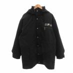  filler FILA Vintage жакет down подкладка Logo вышивка L чёрный черный /NU #IBO101 мужской 