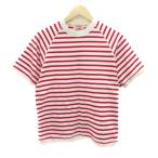 エヴィス EVISU カットソー 半袖 ボーダー柄 赤 レッド 白 ホワイト /YK38 ■GY03 メンズ