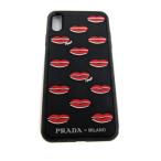  Prada PRADA iphoneXS Max смартфон кейс iPhone кейс . рисунок "губа" рисунок чёрный черный /SY9 женский 