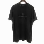 ショッピングmoncler 未使用品 モンクレール MONCLER タグ付き 24SS Logo print Tshirt Tシャツ カットソー 半袖 クルーネック ロゴ ワッペン J10918C00060 黒