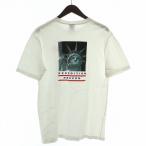 シュプリーム SUPREME THE NORTH FACE STATUE TEE スタチューTシャツ 半袖 クルーネック 自由の女神 ロゴ バックプリント L 白 ホワイト NT