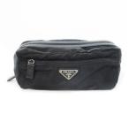 Prada PRADA сумка нейлон кожа кожа треугольник Logo plate чёрный черный /CK23 #GY11 женский 