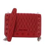 ショッピングMIUMIU ミュウミュウ miumiu マテラッセ スタッズ ショルダーバッグ レザー 赤 5BD086 /KH ■OH レディース