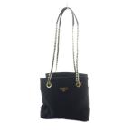 ショッピングPRADA プラダ PRADA ショルダーバッグ トート 三角ロゴ チェーンショルダー ゴールド金具 黒 ブラック ■GY11 /MQ