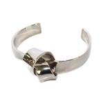 ショッピングセリーヌ セリーヌ CELINE ノットフラットバングル Sサイズ ブレスレット シルバーカラー /KH ■OH レディース