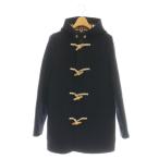 バーバリー BURBERRY ノバチェックメルトンダッフルコート アウター ジュニアキッズサイズ 14Y ブラック