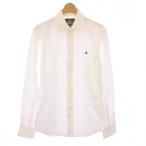 ヴィヴィアンウエストウッドマン Vivienne Westwood MAN ワイシャツ 長袖 オーブ 総柄 44 白 VW-WR-71466 /KH メンズ