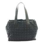 シャネル CHANEL ニュートラベルラインMM トートバッグ 黒 ブラック /SS ■OS レディース