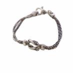 ティファニー TIFFANY &amp; CO. ダブルロープ センターノット ブレスレット 925 シルバーカラー /KH ■OH メンズ