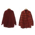 ショッピングバレンシアガ バレンシアガ BALENCIAGA リバーシブルチェックシャツ XXS レッド ブラック 720105 /DO ■OS メンズ