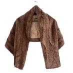 mitsukosiMITSUKOSHI палантин muffler шаль чай Brown #GY99 женский 