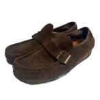  Clarks clarkswala Be Loafer monk кожа обувь спортивные туфли блинчики подошва чай Brown 43 28cm #GY99 женский 