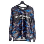  New balance NEW BALANCE футбол одежда игра рубашка длинный рукав камуфляж L чёрный черный #OFP3 мужской 