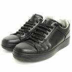 ショッピングボッテガヴェネタ ボッテガヴェネタ BOTTEGA VENETA スニーカー ローカット シューズ レザー ブラック 黒 40 1/2 25.5cm位 メンズ