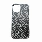  Burberry BURBERRY iPhone 12 для смартфон кейс аксессуары TB моно g овечья кожа Италия производства чёрный черный *AA*