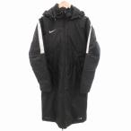  Nike NIKE mid Phil длинный жакет bench пальто футбол футбол одежда капот с хлопком 631884-011 XXL чёрный черный 