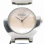 フェンディ FENDI 腕時計 ウォッチ クォーツ ロゴバンド 文字盤ピンク シルバーカラー 3050L ☆AA★ /AE レディース