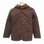 ラベンハム LAVENHAM 中綿ジャケット ブルゾン キルティング フード 36 茶 ブラウン /HO□ 0401 メンズ