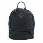 トリーバーチ TORY BURCH リュックサック バッグ ロゴ パッチ ナイロン 黒 ブラック /HO□ 0423 ☆AA★ レディース