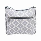 ケイトスペード KATE SPADE 美品 スペード フラワー コーテッド キャンバス スウィングパック クロスボディ ショルダーバッグ PVC 白