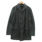 プラダ PRADA チェスターコート 中綿 ナイロン イタリア製 L カーキ系 緑系 /FF ☆AA★ メンズ