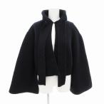  Rebecca aLORS REBECCA вязаный пончо шерсть кашемир . с высоким воротником короткий O темно-синий темно-синий /HO* 0412 женский 