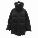 ユニクロ UNIQLO プラスJ 21AW ダウンボリュームジャケット ビッグカラー M 黒 ブラック 211-443929 /HO□ 0414 レディース