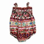  Dolce &amp; Gabbana Dolce&Gabbana DOLCE&amp;GABBANA прекрасный товар детский комбинезон комбинезон безрукавка детская одежда стрейч иметь цветочный принт красный 86-92cm