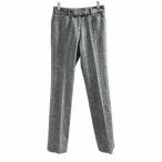  Tommy Hilfiger TOMMY HILFIGER слаксы шерсть брюки центральный Press шелк . серый 4 примерно M женский 