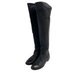 ダイアナ DIANA ニーハイブーツ ロング レザー 23cm 黒 ブラック レディース