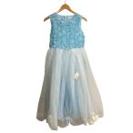 キャサリンコテージ Catherine Cottage ドレス ワンピース ノースリーブ フォーマル 女の子 155cm 青 ブルー  キッズ