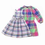  Ralph Lauren RALPH LAUREN внутренний стандартный One-piece 2 позиций комплект длинный рукав безрукавка Kids девочка проверка 4/4T 110/56 5 115/60