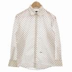 ディースクエアード DSQUARED2 シャツ カジュアル 飛行機柄 総柄 長袖 42 XS 白 ホワイト /FF ■GY19 メンズ