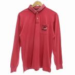  Munsingwear одежда MUNSINGWEAR рубашка-поло Logo вышивка олень. .. карман розовый /JS 1111 мужской 
