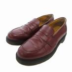 ドクターマーチン DR.MARTENS コインローファー シューズ US 7 ボルドー AW006 /FF レディース