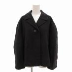 ユニクロ UNIQLO +J ジルサンダー ダブルフェイスシャツジャケット ウール 背抜き S グレー /FT レディース