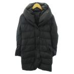  profile PROFILE Black Label Style пуховик Zip выше большой цвет средний длина 38 чёрный черный 0927 #YHS4 женский 