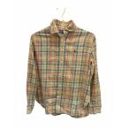 ポロ バイ ラルフローレン Polo by Ralph Lauren 長袖 シャツ チェック イエロー XS レディース