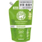 サラヤ ハッピーエレファント 野菜・食器用洗剤(グレープフルーツ）（詰替用） 500ml 12パック 送料込