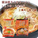 ショッピング日食 日食 醤油屋さんのしょうゆラーメン2食入・醤油屋さんのうまチゲラーメン2食入 各3袋（合計6袋） 送料込