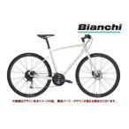 ショッピングビアンキ 2023 BIANCHI ビアンキ C・SPORT 2 Cスポーツ2 ホワイトサンド/メタルロゴ 3×8SPEED 油圧ディスク クロスバイク