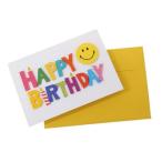 グリーティングカード スプリング付きメッセージカード HAPPY BIRTHDAY GE-79 スマイリーフェイス Smiley Face アク 爆買