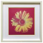 インテリア アート POP ART アンディ ウォーホール Andy Warhol Daisy c 1982 (fuchsia & yellow) 美工社 43×43cm 壁掛け