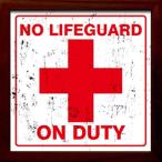 カフェ インテリア SIGN FRAME サインフレーム No Lifeguard 美工社 22×22×2cm
